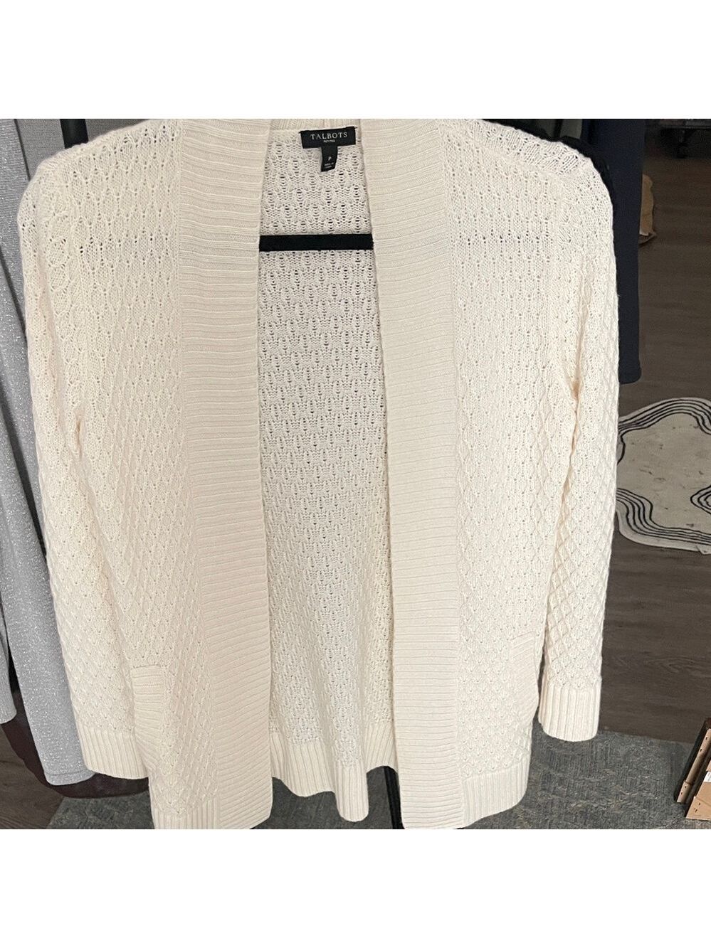 Talbots Women's Elegant Cream Cardigan